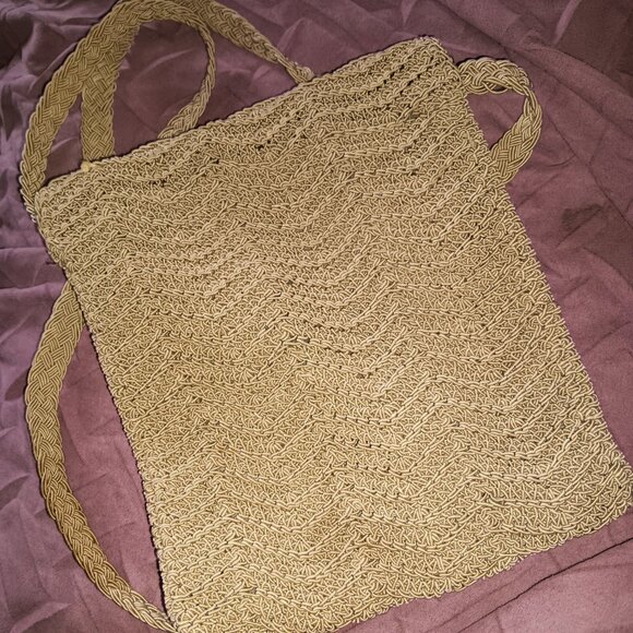 Earthtone Woven Crossbody Bag - Picture 3 of 4